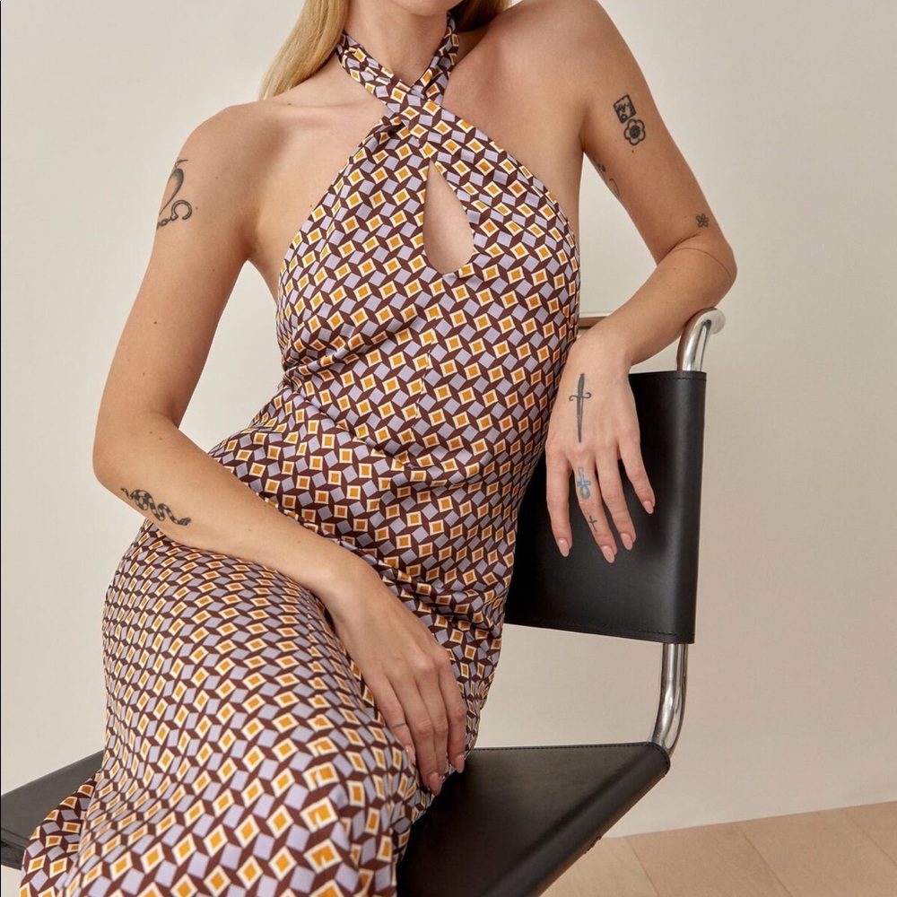 NWT THE REFORMATION LILLE DRESS PLAZA SZ 4 RRP $278 | 100% silk